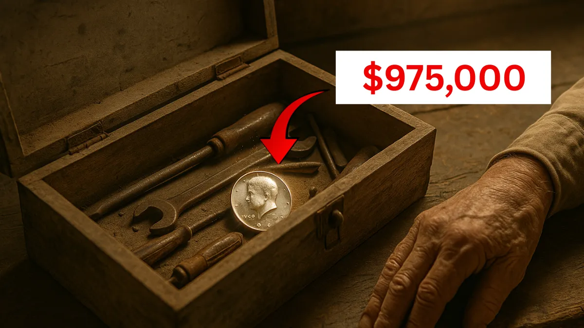 Kennedy Half Dollar Found in Grandpa’s Toolbox
